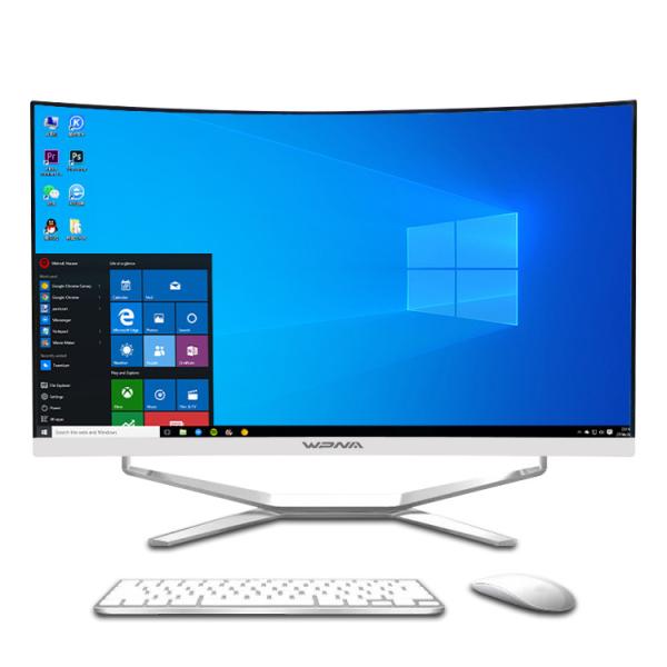Cheap SSD 128G/256G/512G Core I3 I5 I7 All-in-one Gaming Desktops for Customized Curve Screen for sale