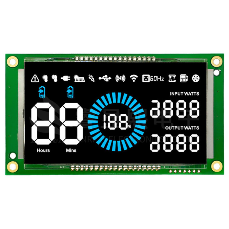 HT1621 Controller Segment Code LCD Display Module, Customize Segment LCD Display With Backlight