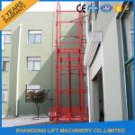 Guide Rail Chain Hydraulic Elevator Lift , Home Cargo Double Cylinder Hydraulic
