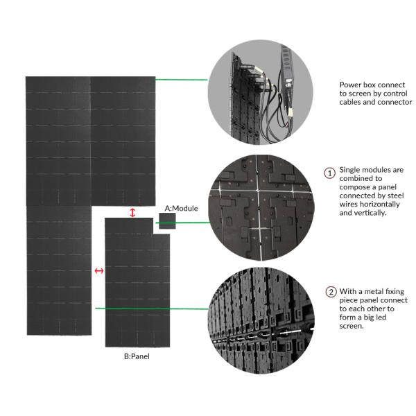 High Brightness Foldable LED Screen , Ultra Slim Folding LED Display