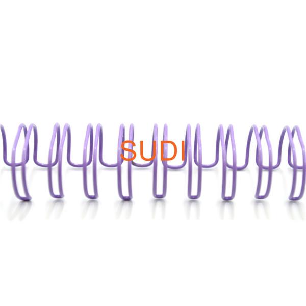 Steel Core Purple Color 41mm Double Spiral Binding