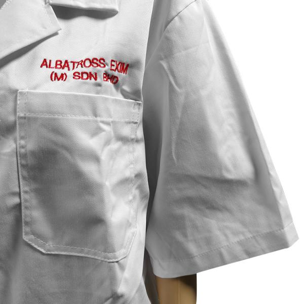35% Cotton 65% Polyester Short Sleeve ESD Workwear For Summer