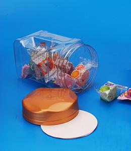 Best Easy Open End Transparent Plastic Jar For Food Storage Customized Lid Color wholesale