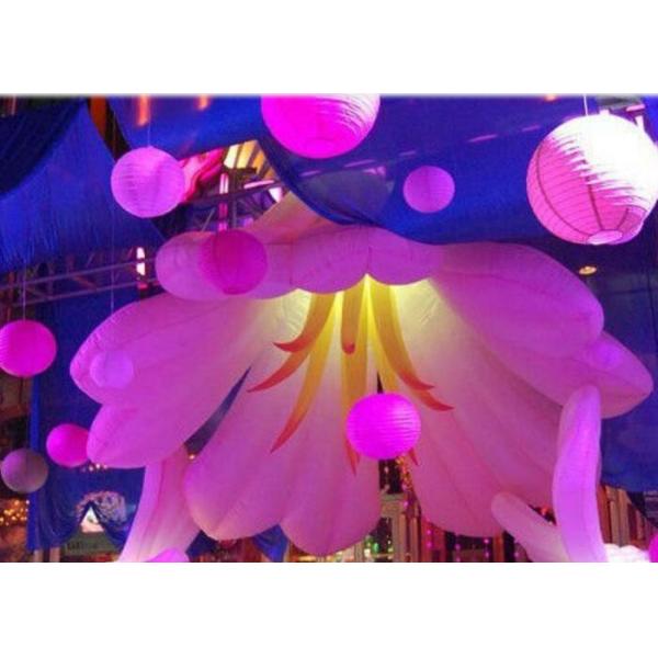 Beautiful Flower Inflatable Led Light For Party Wedding Decoration With Blower