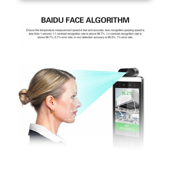 Intelligent Infrared Face Detection Thermometer Attendance Punch In Machine