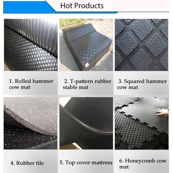 122 X 183cm Interlocking Equine Cow Horse Rubber Stall Mats