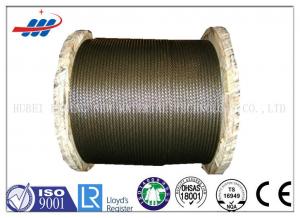 8x19S+FC Elevator Steel Wire Rope , Elevator Electrical Cable Dia 6 - 22mm