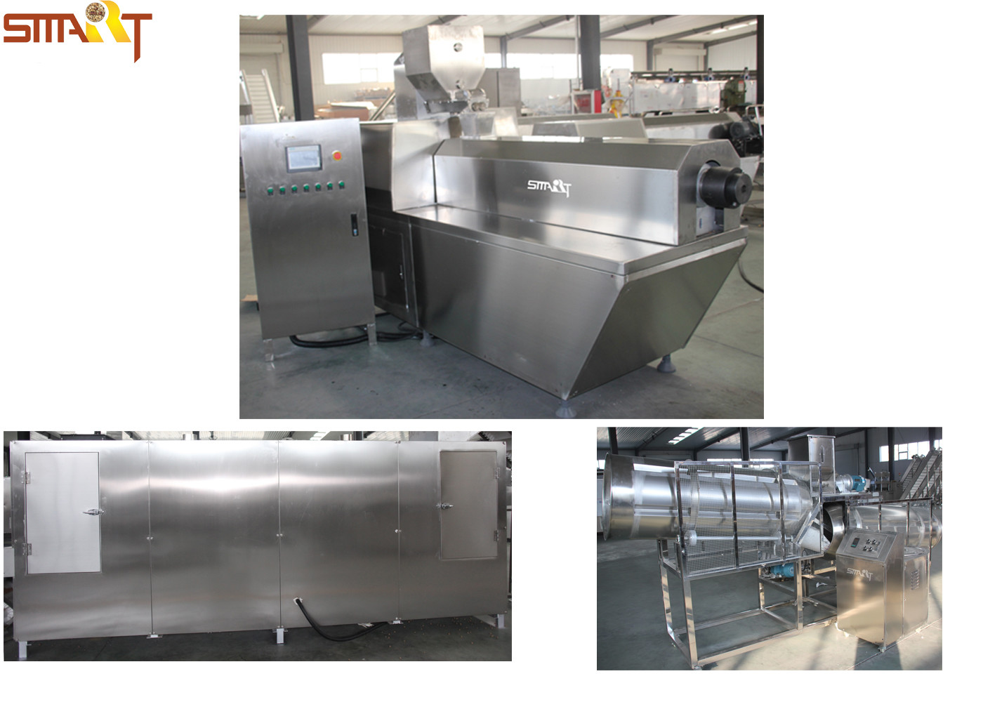 Automatic Puff Snacks Snacks Production Machines Stainless Steel Material Made