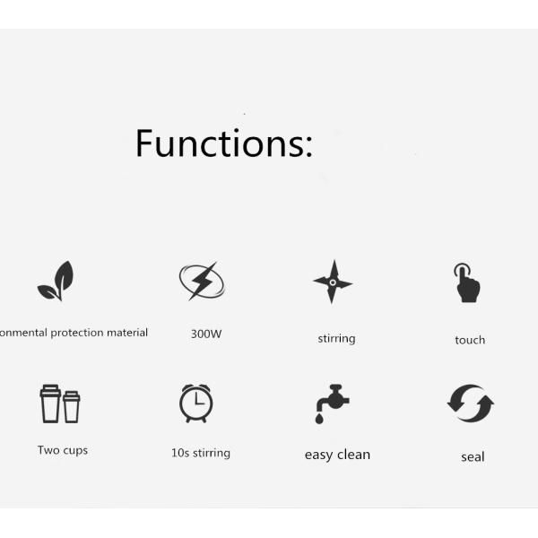 Customized Color Mini Electric Juicer Machine With Tritan Material Cup
