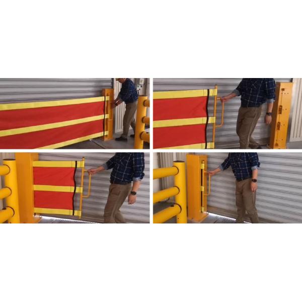 Tough Soft Curtain Safety Barrier Warehouse Gate Anti-Collision Guard