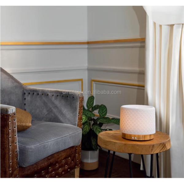 280ml Bamboo and Ceramic Ultrasonic Electronic Diffuser for Natural Aroma Experience