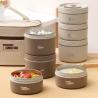 Buy cheap Insulation Metal Bento Lunch Box 550ml Stackable Lunch Box PP from wholesalers