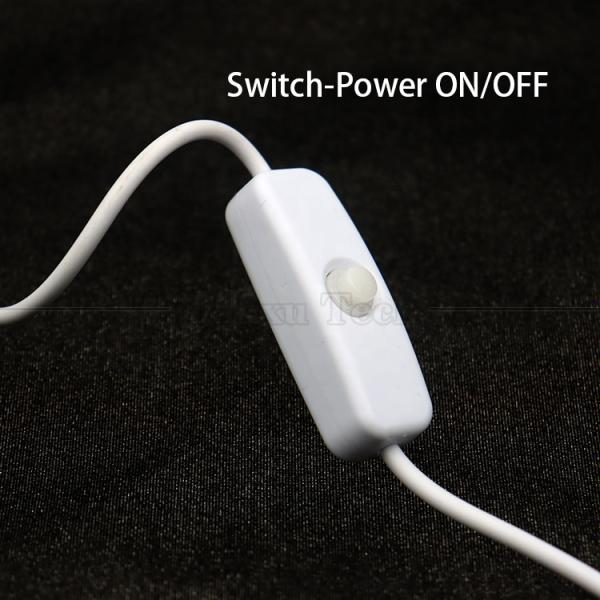 DIY 1m Power on off Controller Open Wire USB Switch Cable for Led Light Strip Lamp