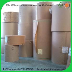 Best BMPAPER High Quality Brown Kraft Liner Paper/Kraft Paper/Kraft Paper Roll  for cement bags wholesale