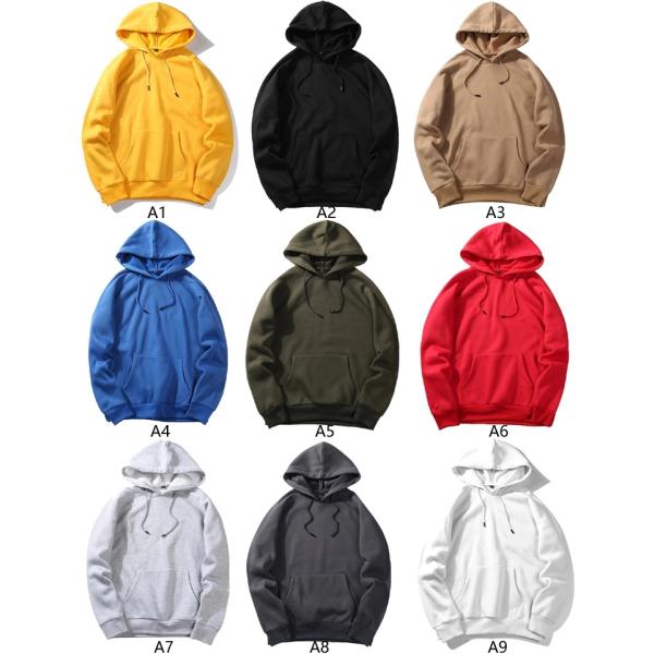 Cut And Sew Heavyweight White Bluza Jogging Pure String Plus Size Blank Men's Hoodies & Sweatshirts