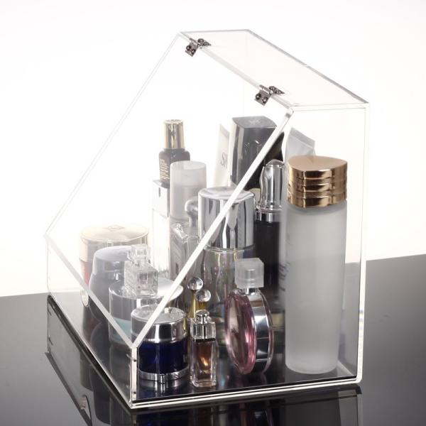 Plexiglass Makeup Display Stand Clear Acrylic Storage Box Plastic Organizer