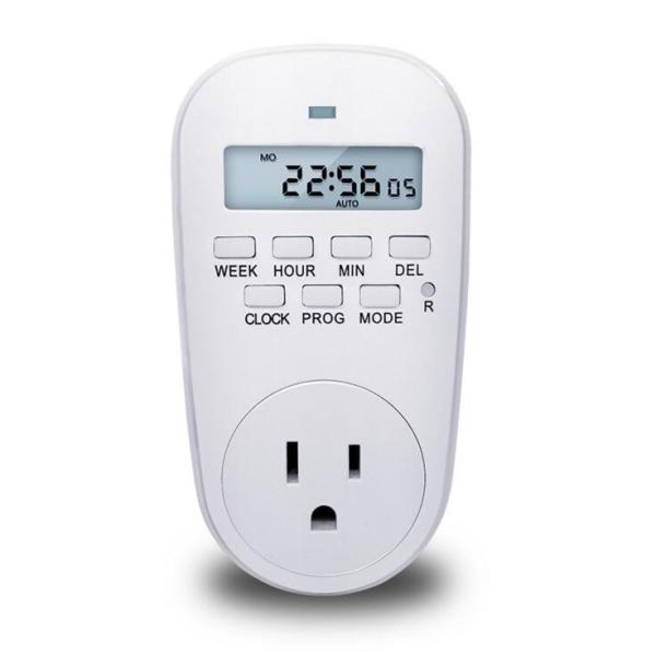 Cheap US Plug Smart Power Socket Digital Timer Switch Energy Saving Adjustable Programmable Setting of Clock/ On/ Off Time for sale