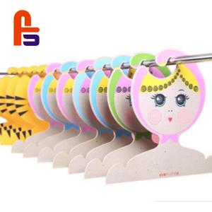 Best Cute Design  paper For Kids Clothes Custom Cardboard Hangers wholesale