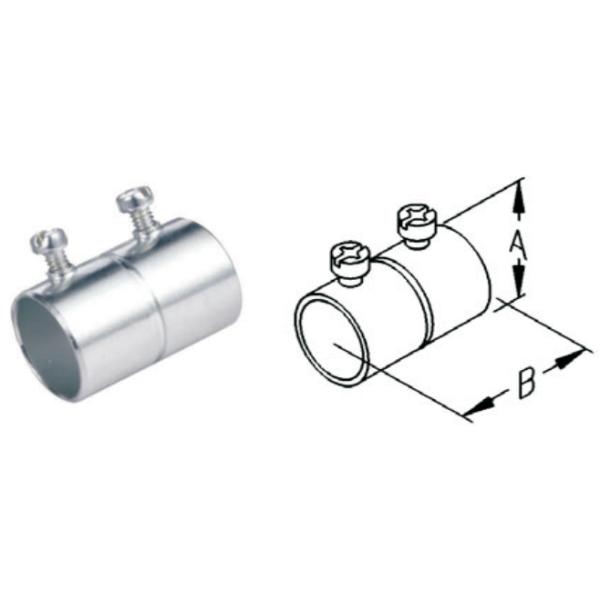 Steel EMT Coupling Set Screw Type 3 Inch