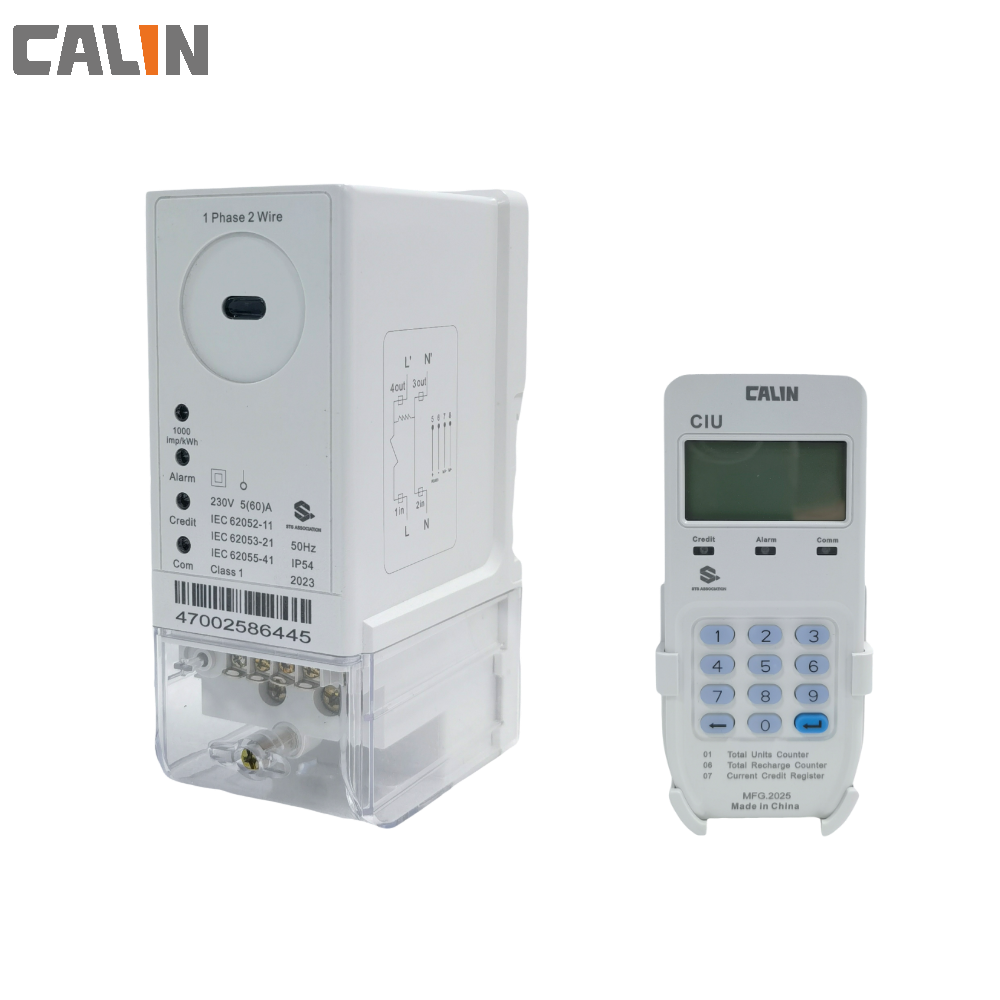 1000imp/KWh STS Encryption 35mm Din Rail Meter Single Phase