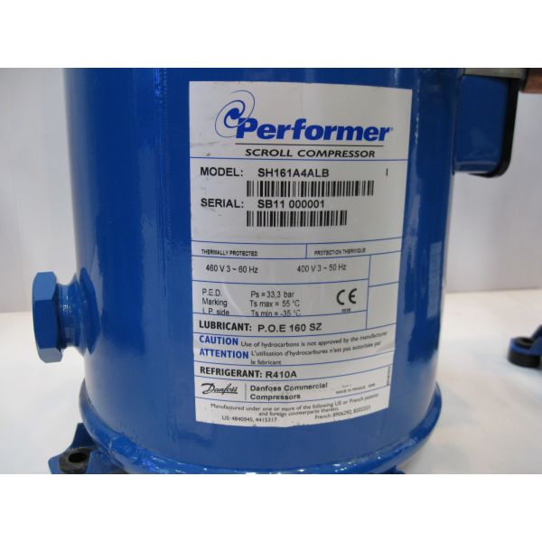 Blue Refrigeration Equipment Compressor SM100-3VI R22 Scroll Compressor 8HP SM100S3VC