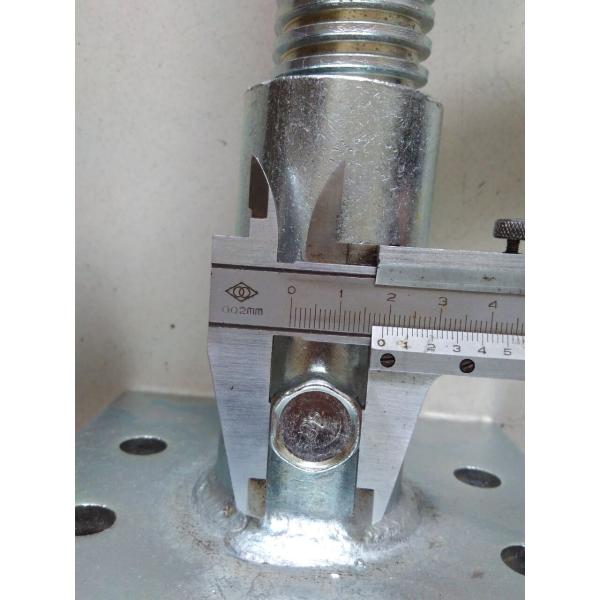 Painted Scaffolding Jack Base Scaffold Leveling Screw Jacks Solid Screw Jack Base Q235