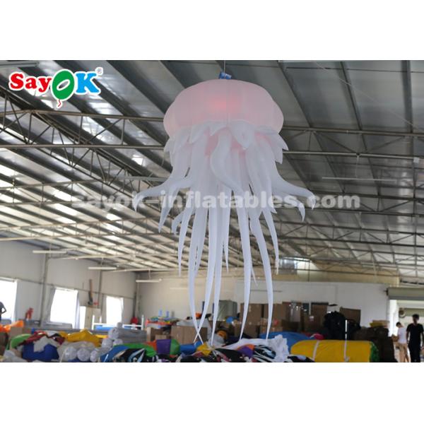 Durable Inflatable Hanging Jellyfish For Home / Bar / Concert Light Weight