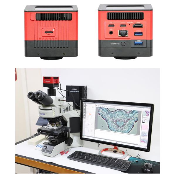 OPTO-EDU A59.4220 With Windows PC Digital Camera for Microscope 8.0M Manual Stitching EDF