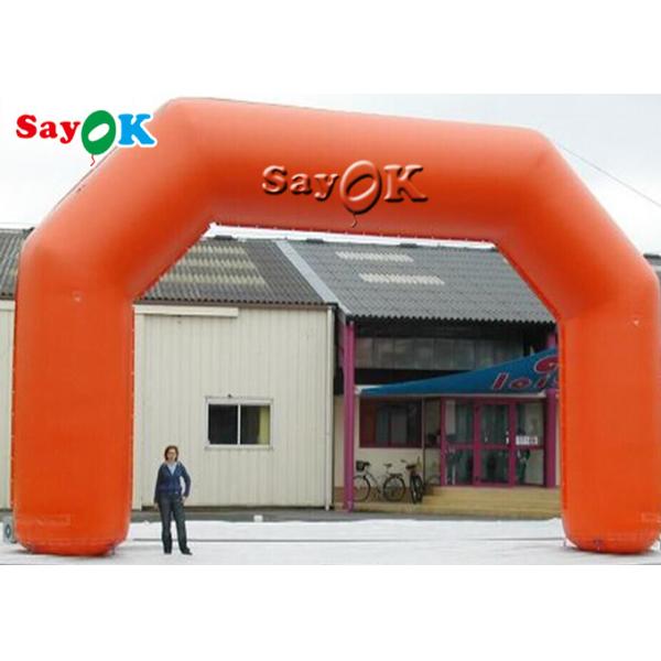 Orange PVC Inflatable Entrance Arch For Event Advertising Promotion