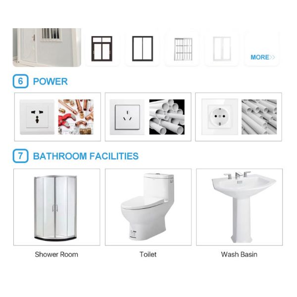 20ft Detachable Room Prefab House Assembly Modular Box Container House for School Buildings