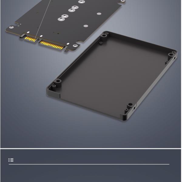 M.2 SSD to 2.5-inch SATA3 Enclosure for NGFF Key-B and mSATA