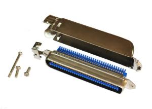 China Amphenol Replacement Champ Connectors 64 Way IDC Male Centronics Connector 32 Pairs 64 Pin on sale