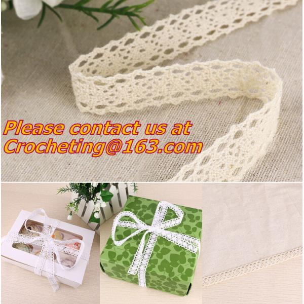 Cheap Vintage Crochet Lace trim with Pom Poms cotton lace fabric trimming for costume design sew for sale