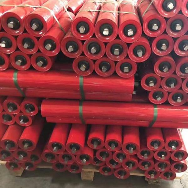 Guarante Half A Year Customizable Red Mining Conveyor Rollers