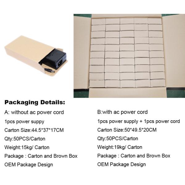 15 Volts 3 Amp Laptop Ac Adapter , Laptop Charger Adapter Desktop Type UL FCC CE GS RCM ROHS REACH DOE VI