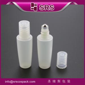 Best clear PET special style roller bottle with steel ball ,high quality white plastic bottle wholesale