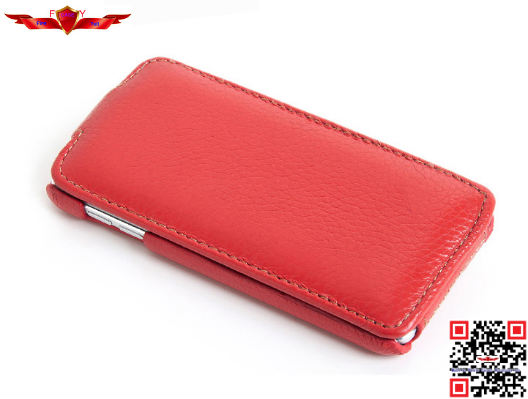 100% Perfect Fit Genuine Leather Flip Cover Case For Ipod Touch 5 High Quality Durable