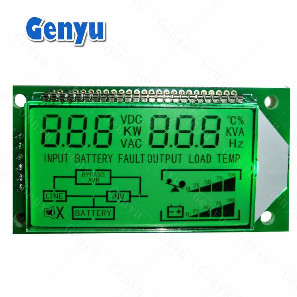 Cheap Custom LCD Segment Display TN Positive LCD Display PIN Connect For UPS for sale