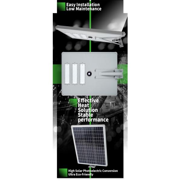 Waterproof 3000K ROHS 50w Solar Road Streetlight