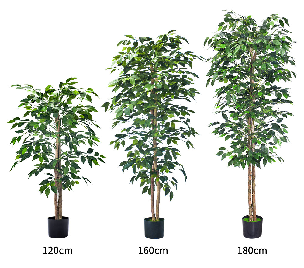 Flame Retardant H180cm Artificial Ficus Plant , Ficus Fake Tree Natural Look