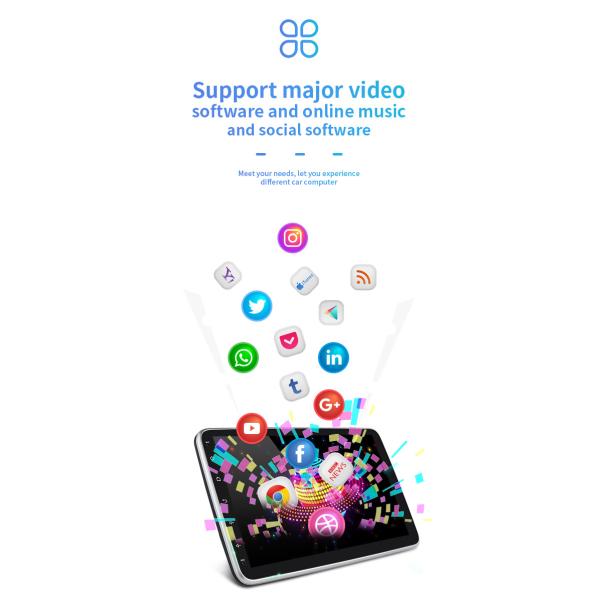 9/10.1 Inch Car Android GPS Navigation Car DVD Player GPS Universal 1 Din Single 2 Din 360 Degree Rotate