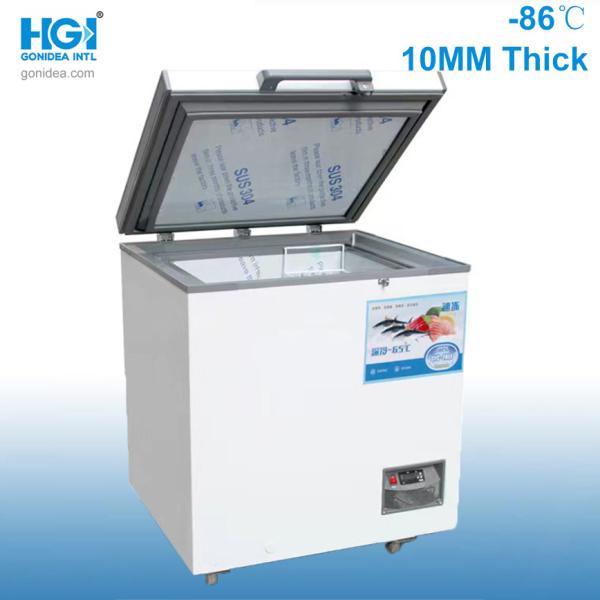 308L -86c Low Temperature Freezer Stainless Steel Inner 10mm Foaming Single Door Cooling Freezer