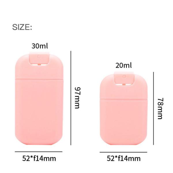 Square Credit Card Spray Bottle 0.7oz 1oz 20ml 30ml Recyclable Refillable