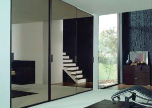 Wall Mounted Silver Mirror Sheet / Silver Oval Bathroom Mirrors For Home Furniture