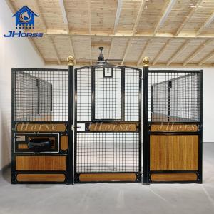 Best Luxury Customized Steel Frame Bamboo Boarding Horse Stall Panels Stables Box wholesale