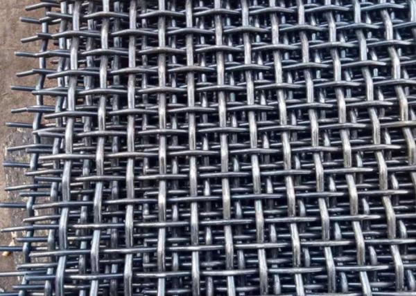 Cheap 300 Micron 8 - 30mm Stainless Steel Crimped Wire Mesh Stone Crusher Screen for sale