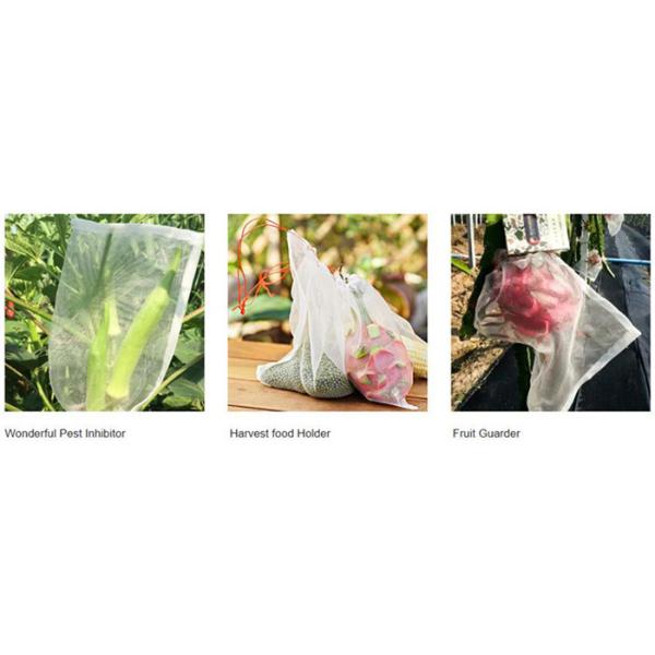 PE Fruit Saver Drawsting Fruit Protect Bags Insect Mesh Netting Bag Flower Protect