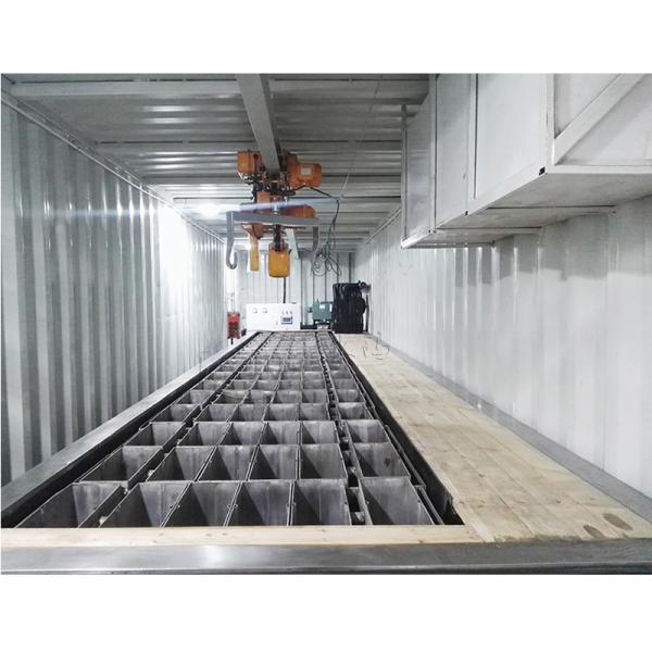 2000 KG Air-cooled Container Block Ice Machine for High Productivity and Competitive