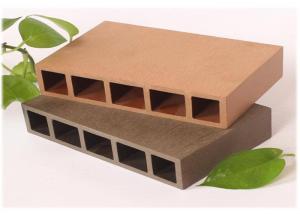 Best UV Resistant Hollow Wood plastic Composite Decking , Waterproof Hollow Decking Boards wholesale
