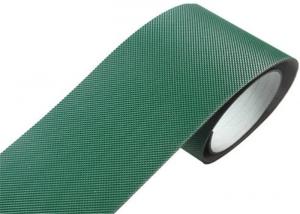 China Indoor Transport Pvc Pu Conveyor Belt Green With Steel Clipper Joint on sale